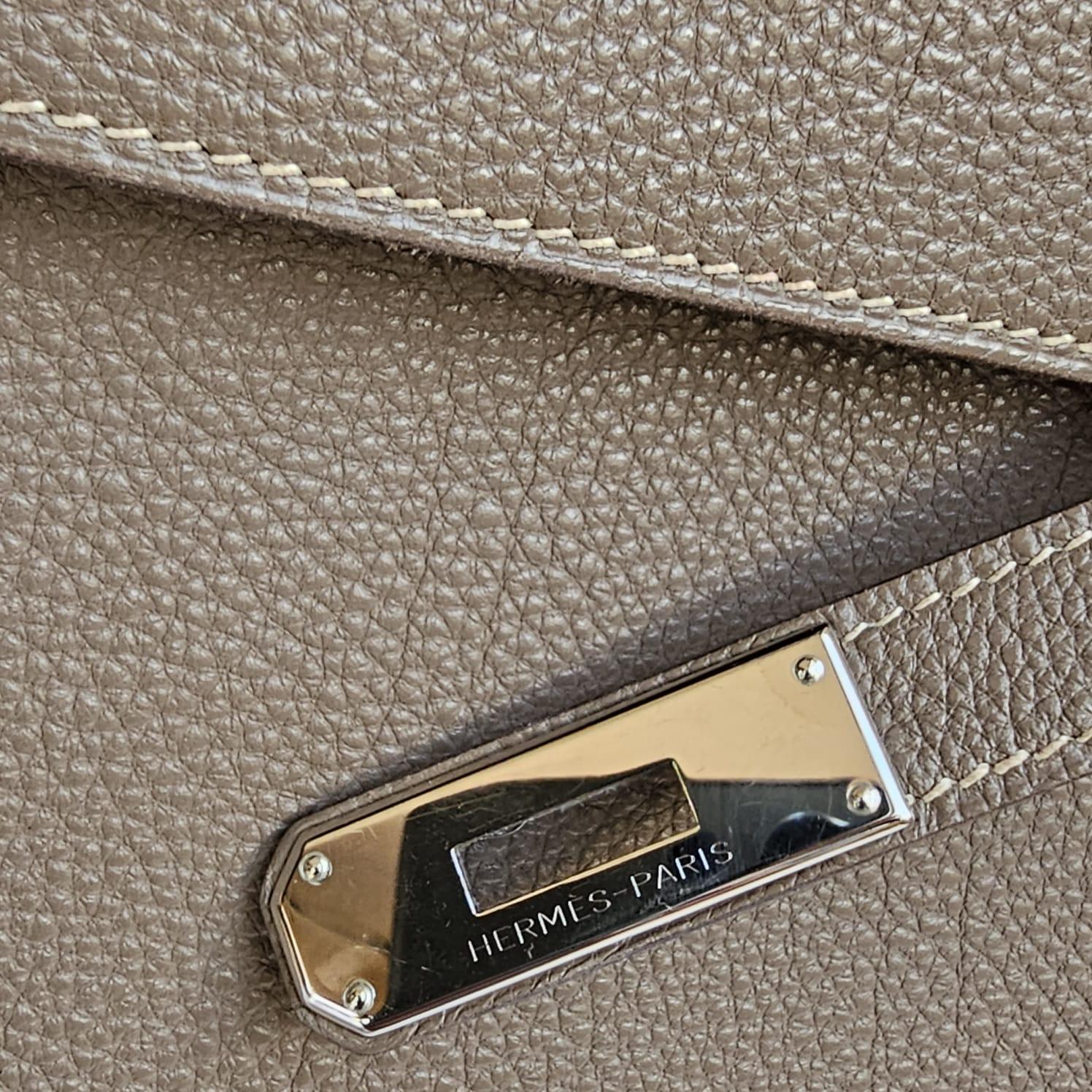 Hermes Kelly 35 Togo Etoupe Bag 11