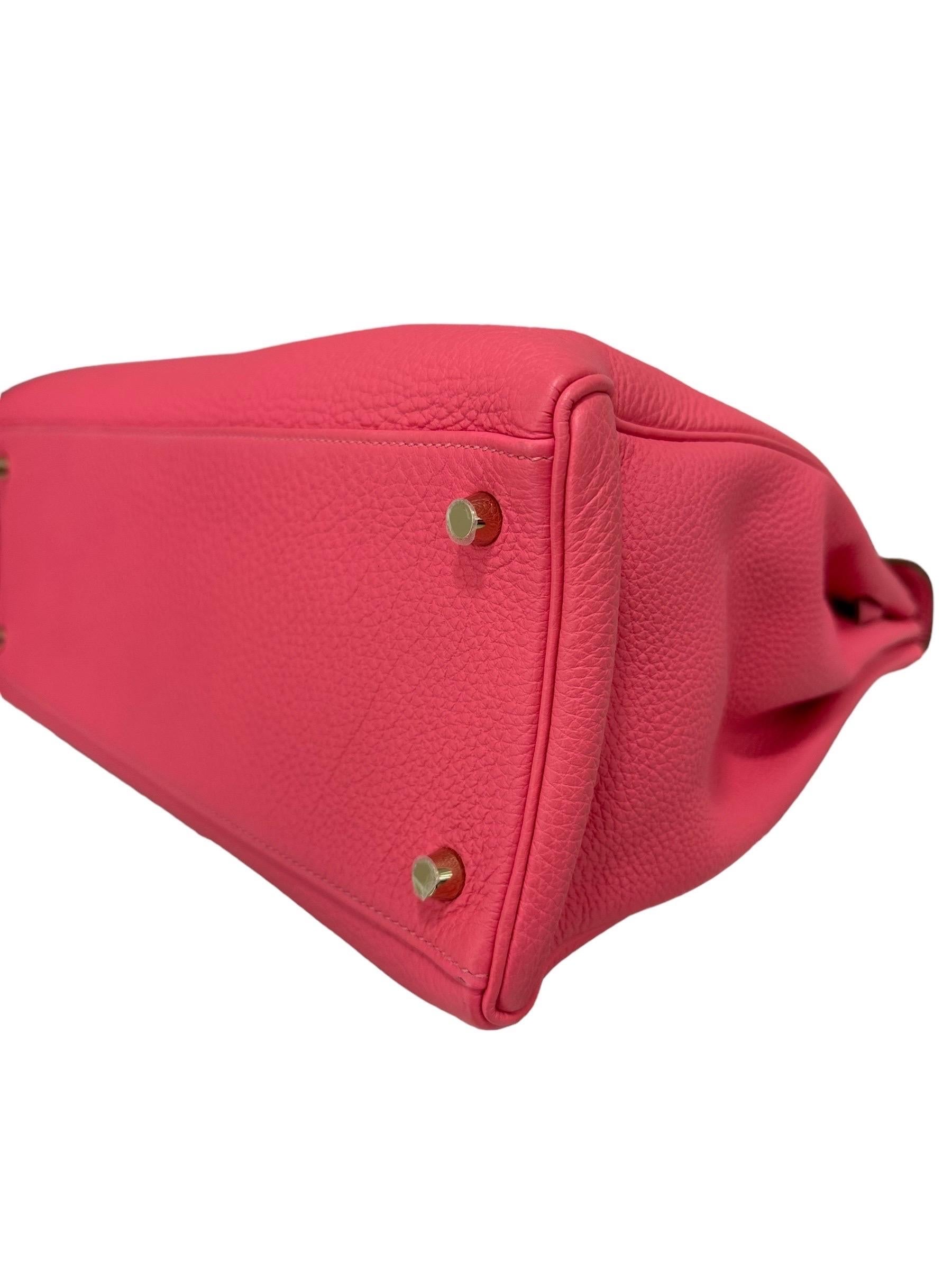 Hermès Kelly 35 Togo Rose Azalee Borsa A Tracolla 10