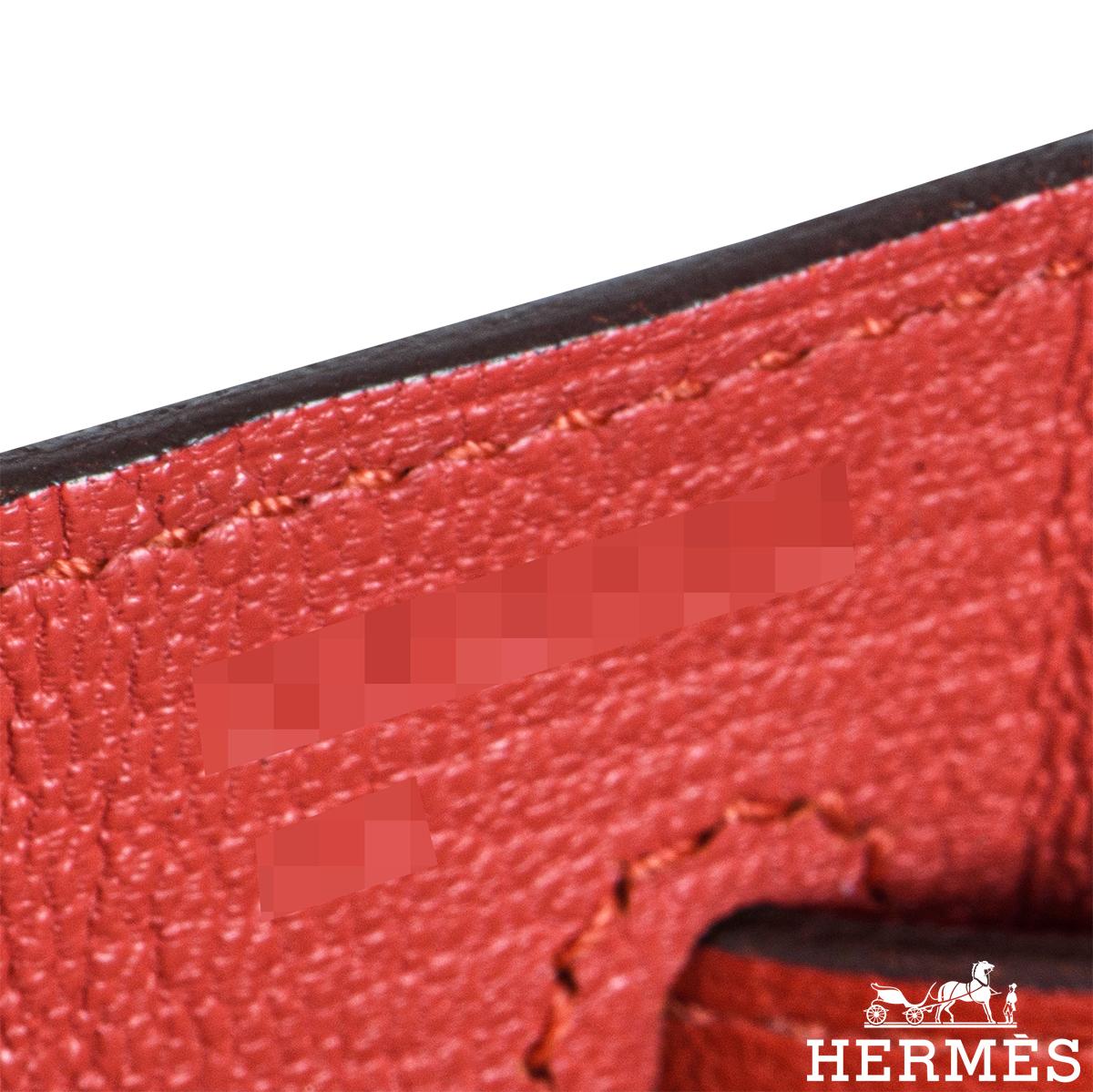 Hermès Kelly 35cm Clemence Rouge Tomate GHW im Angebot 3