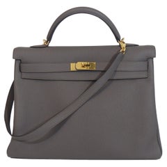 Hermès Kelly 25 Sellier Gris Etain