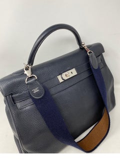Hermes Kelly 40 Blue Indigo Bag