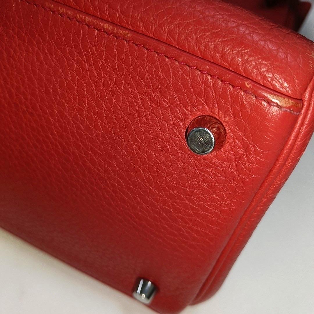 Hermes Kelly 40 Rose Jaipur Clemence Retourne Silver Hardware 2010 en vente 12