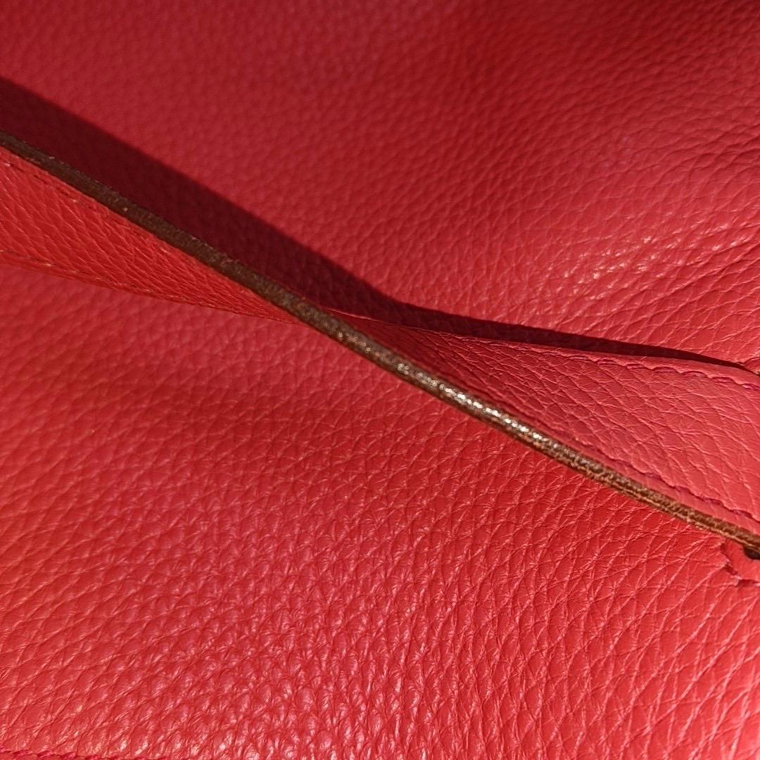 Hermes Kelly 40 Rose Jaipur Clemence Retourne Silver Hardware 2010 en vente 14