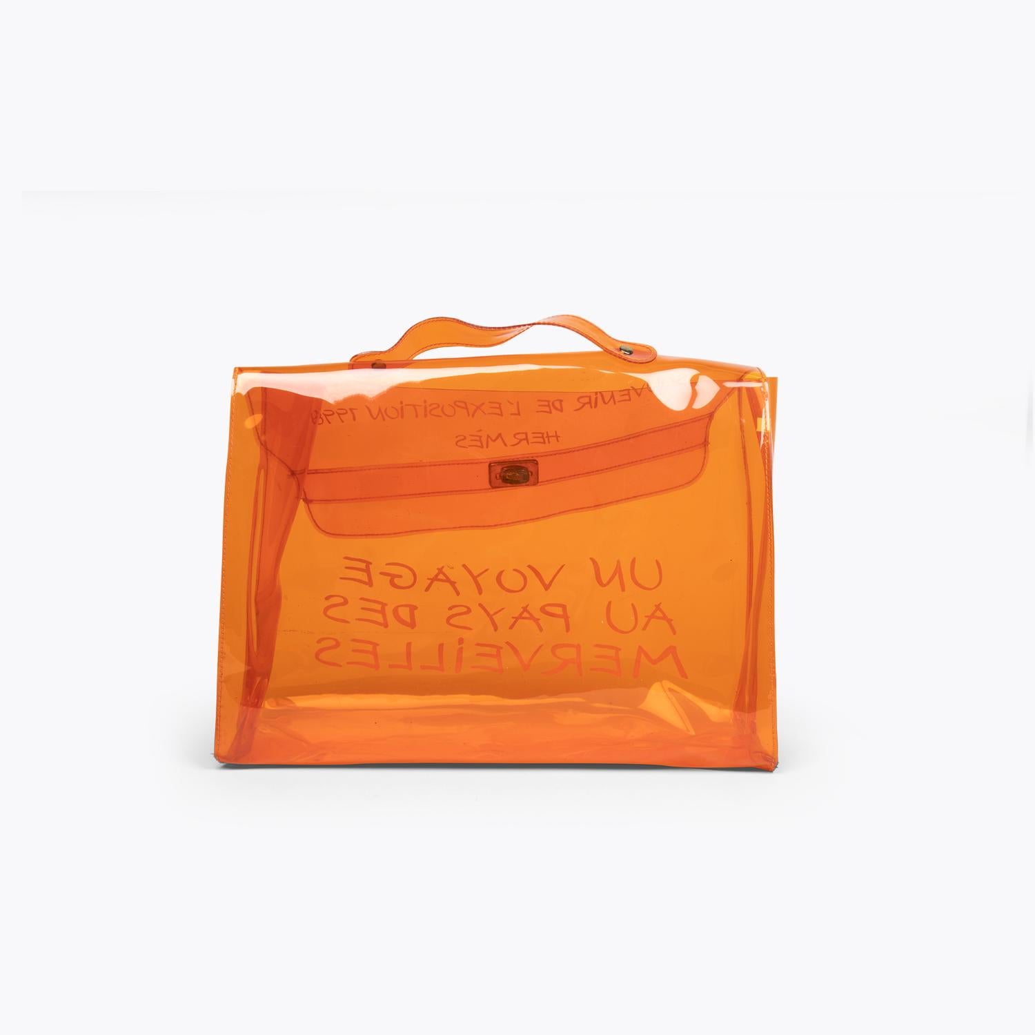 Orange Hermès Kelly 40 Souvenir Bag