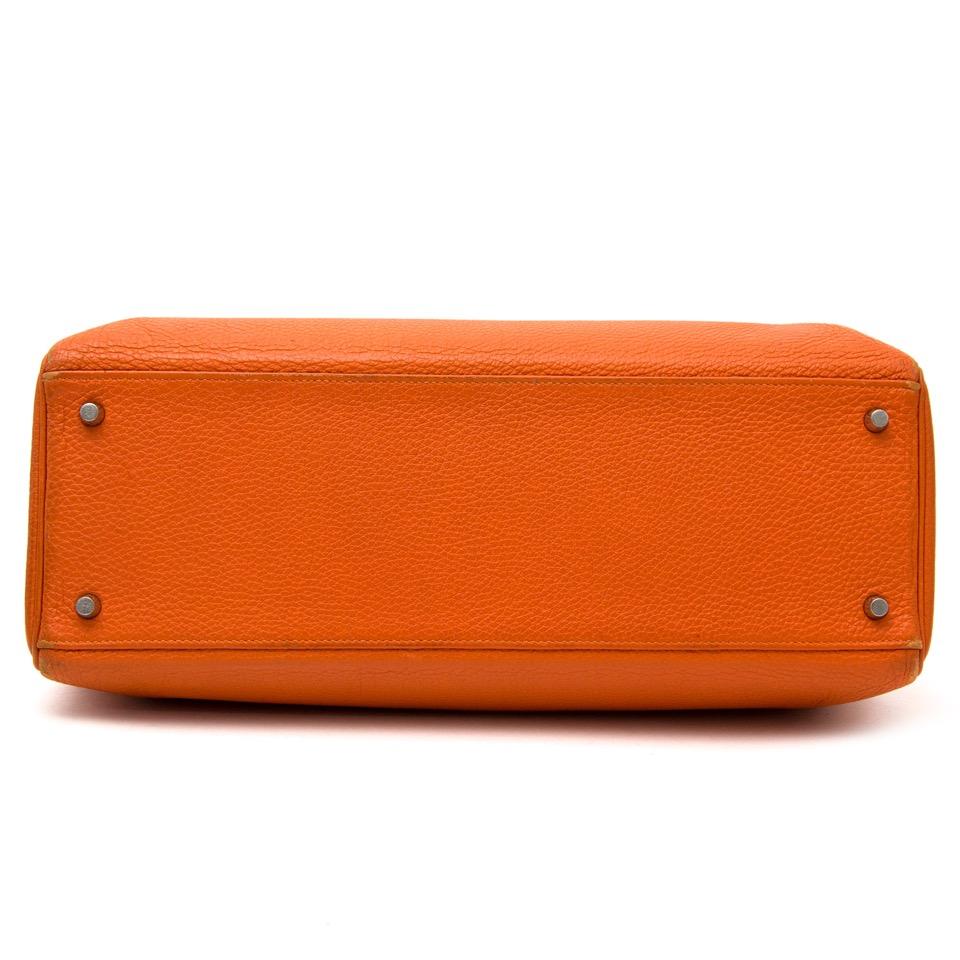 Hermes Kelly 40 Togo Orange PHW For Sale 1