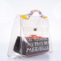 Hermès Kelly 40 Transparent Vinyl Strandtasche Souvenir De L'Exposition