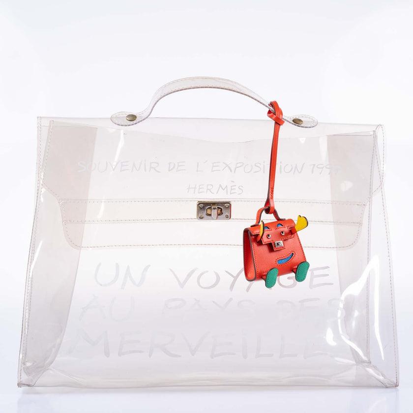 Hermès Kelly 40 Transparent Vinyl Strandtasche Souvenir De L'Exposition Damen