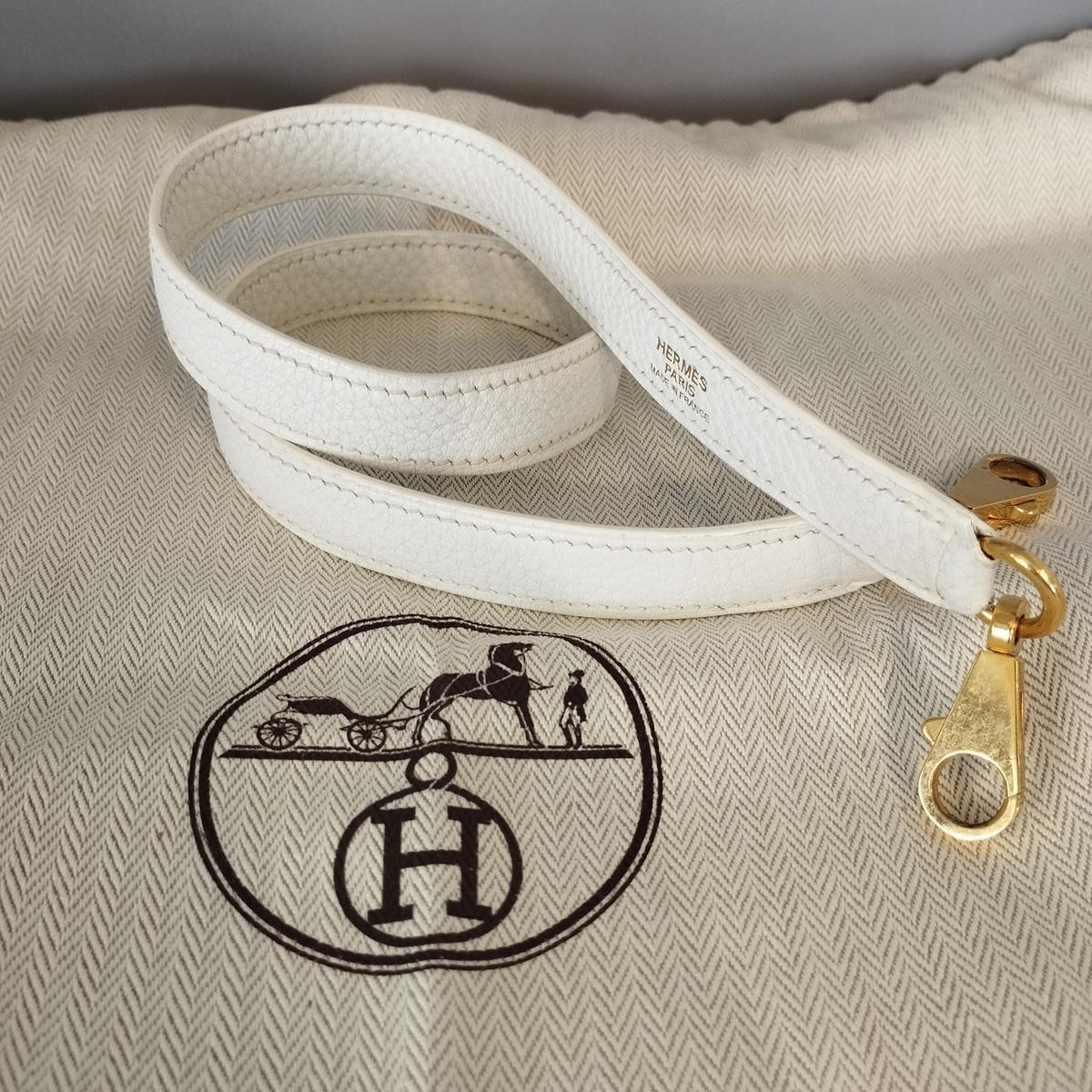 Hermès Kelly 40 White Togo For Sale 11