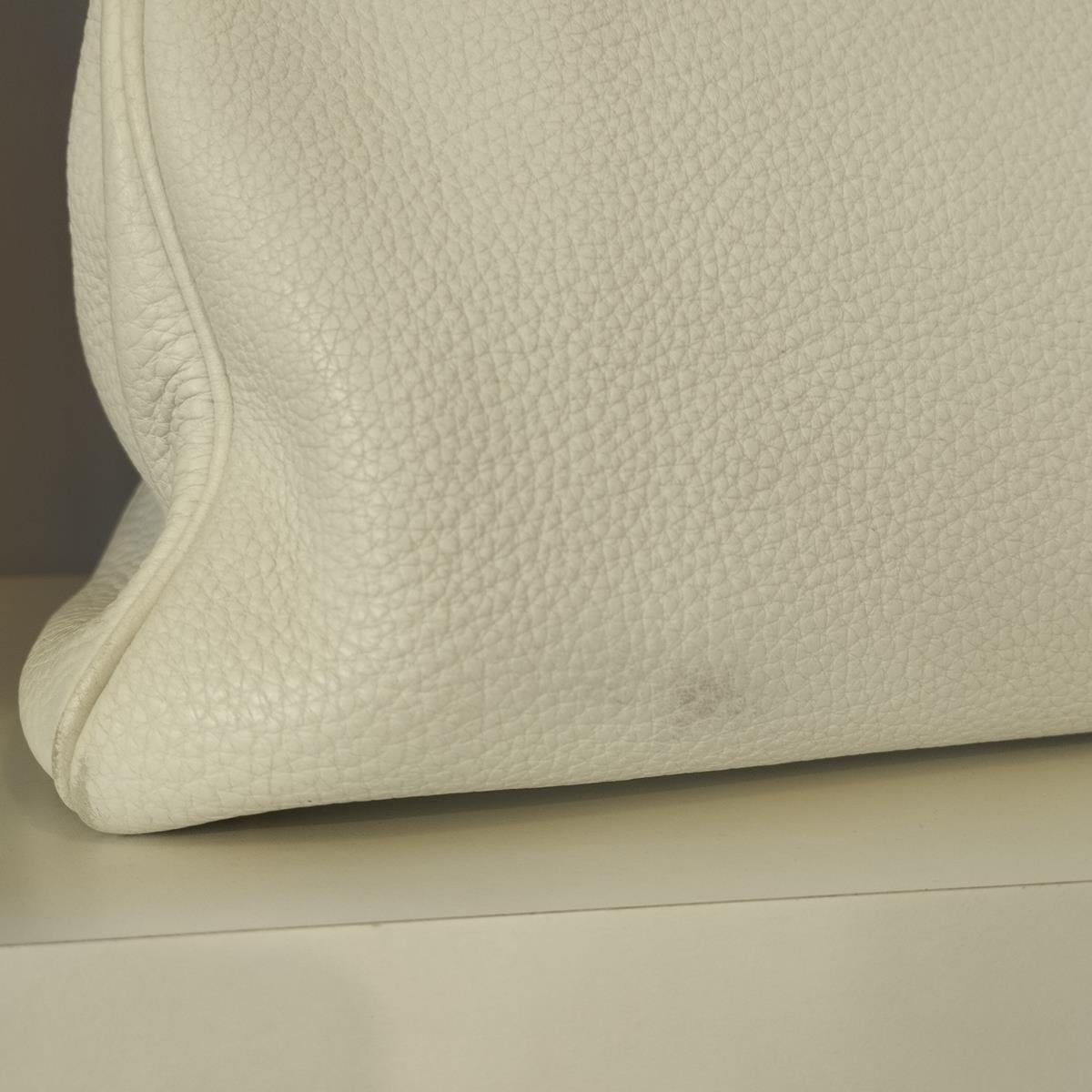 Hermès Kelly 40 White Togo For Sale 1
