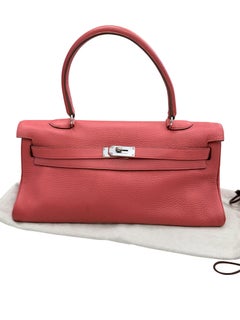 Hermes Kelly 42 Sanguine Taurillon Clemence Leather Palladium Hardware