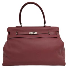 Hermès Kelly 50 Retourne Pink 0D Rose Mexico 4B Swift Leather Palladium HW 2011
