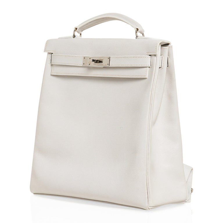 Hermès White Swift Kelly Danse Bag at 1stDibs