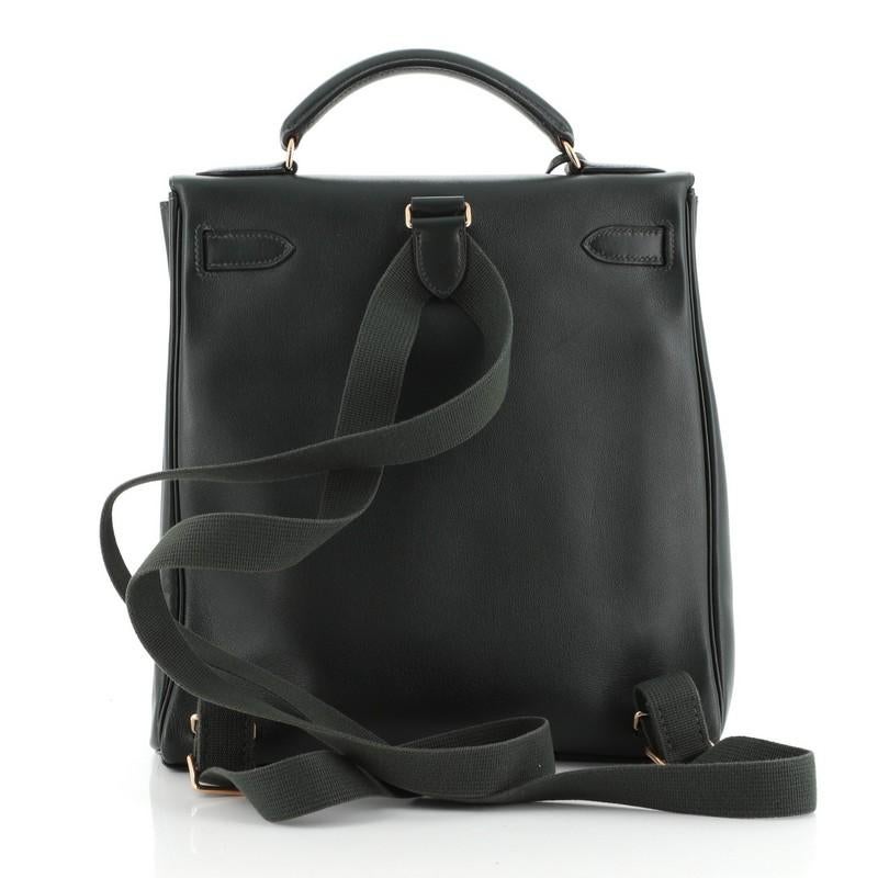Hermes Kelly Ado Backpack Gulliver 28 In Good Condition In NY, NY