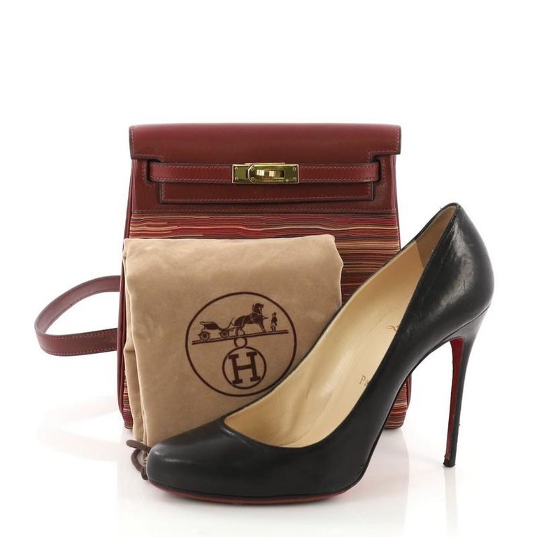 Hermes Kelly Ado Backpack Vibrato and Box Calf 20 at 1stdibs