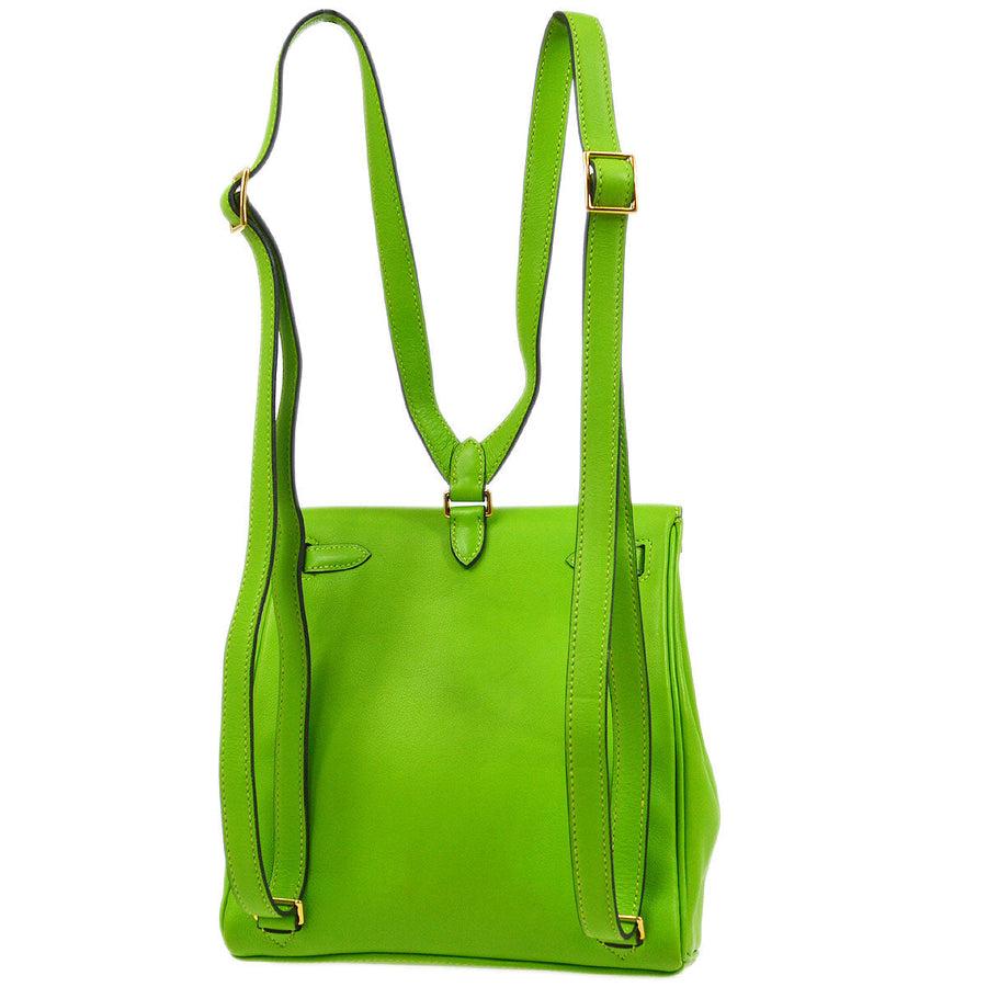 lime green backpack