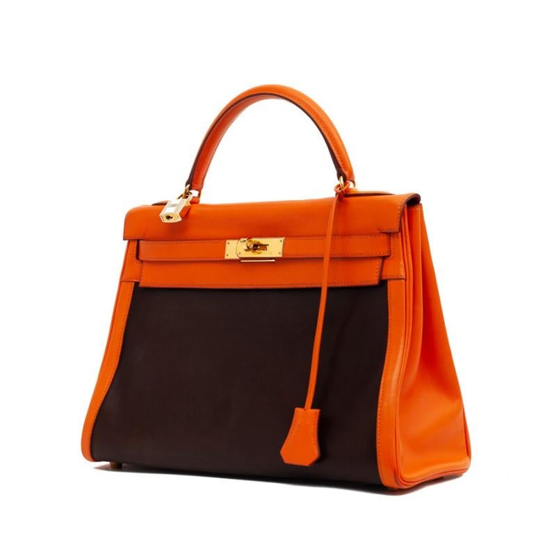 HERMES Kelly Amazonia 32 im Zustand „Gut“ im Angebot in Paris, FR