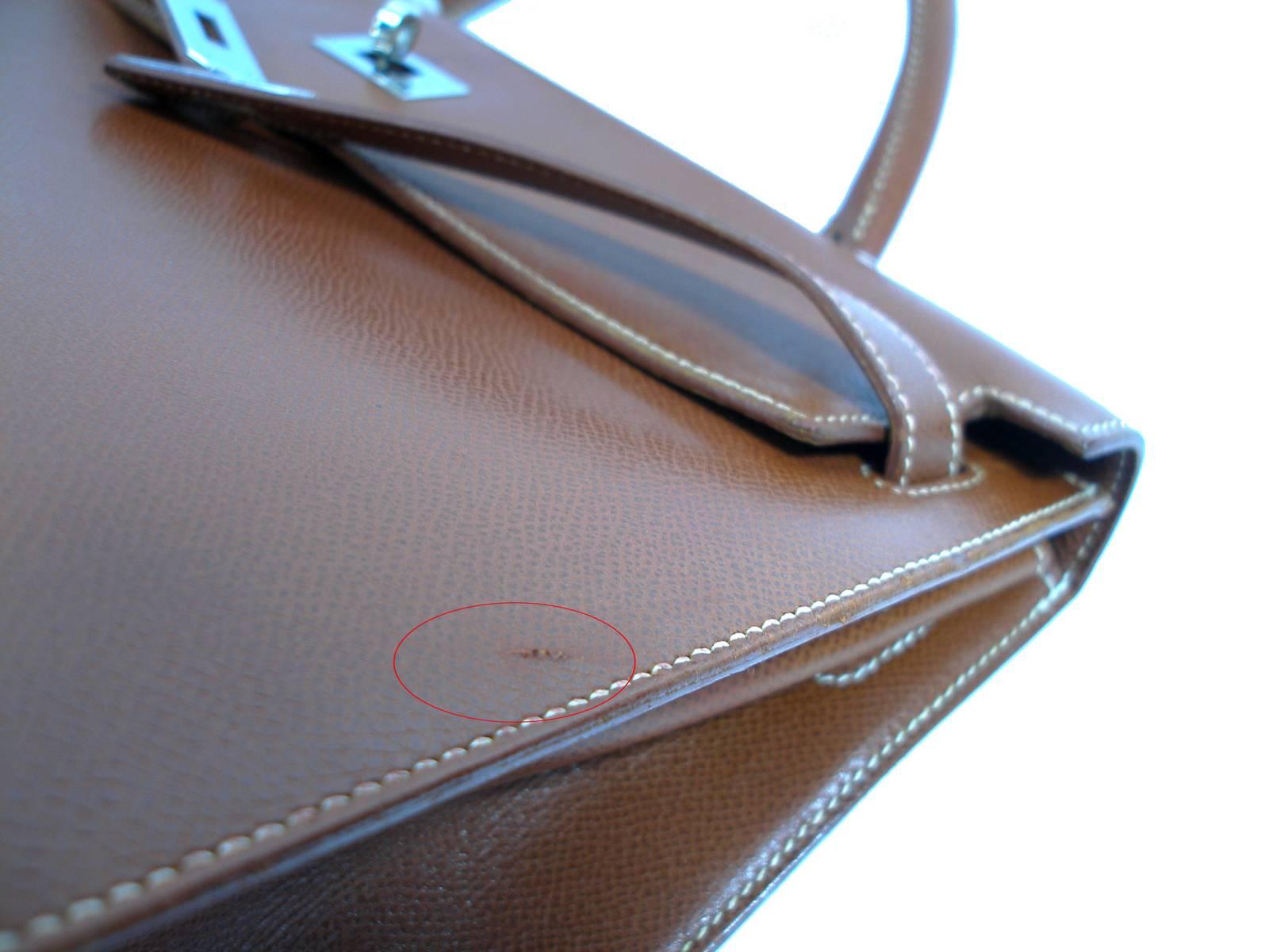 Hermès kelly Bag 2 / 35 cm Sellier Leather Grainé Brown 2003 / Good Condition  3