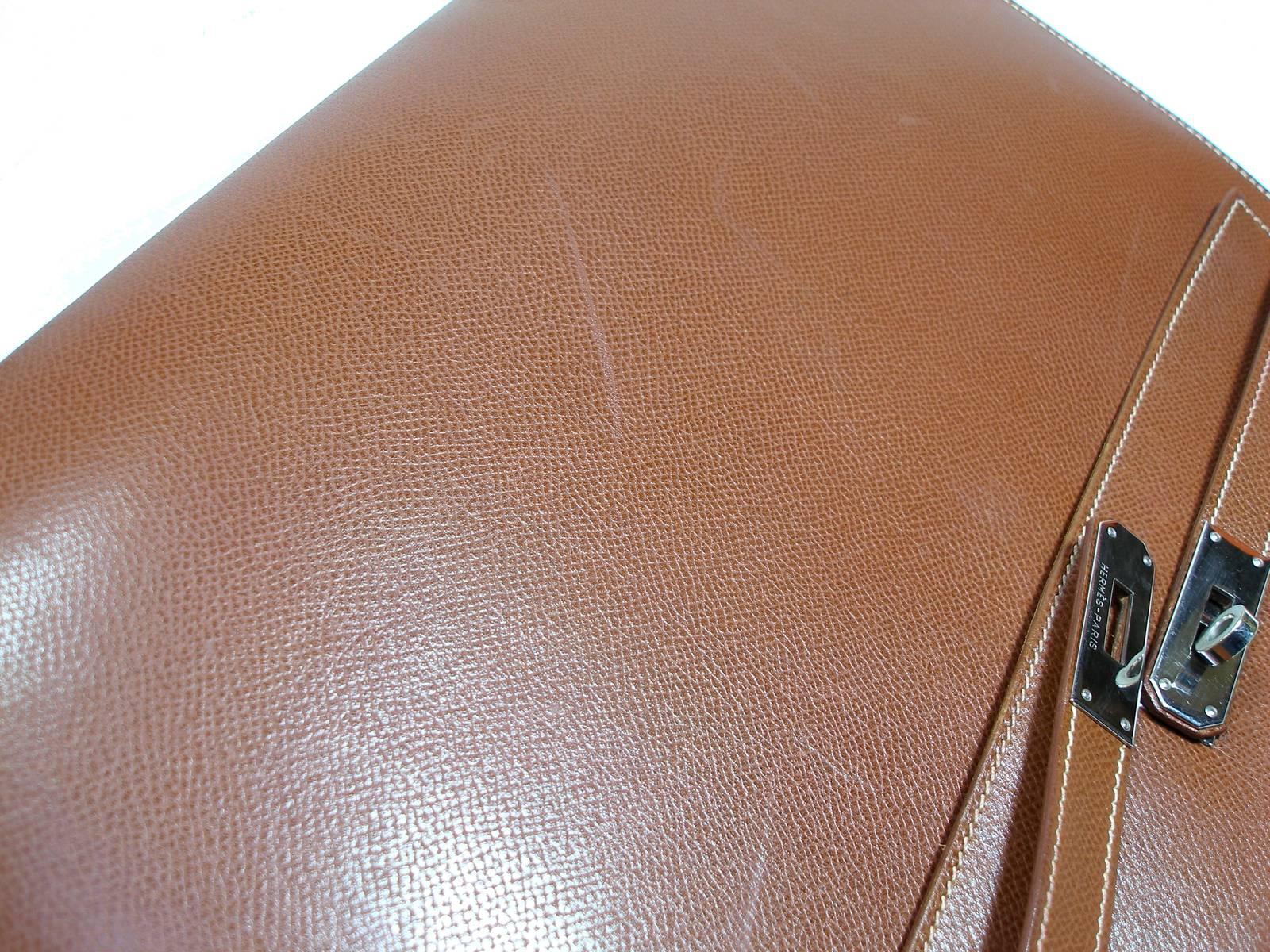 Hermès kelly Bag 2 / 35 cm Sellier Leather Grainé Brown 2003 / Good Condition  5