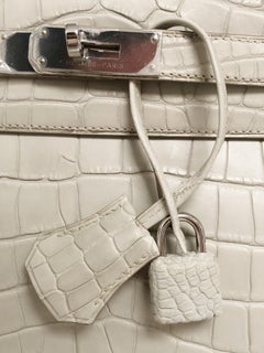 HERMES Kelly Bag - 25cm Gris Perle Alligator VERY RARE