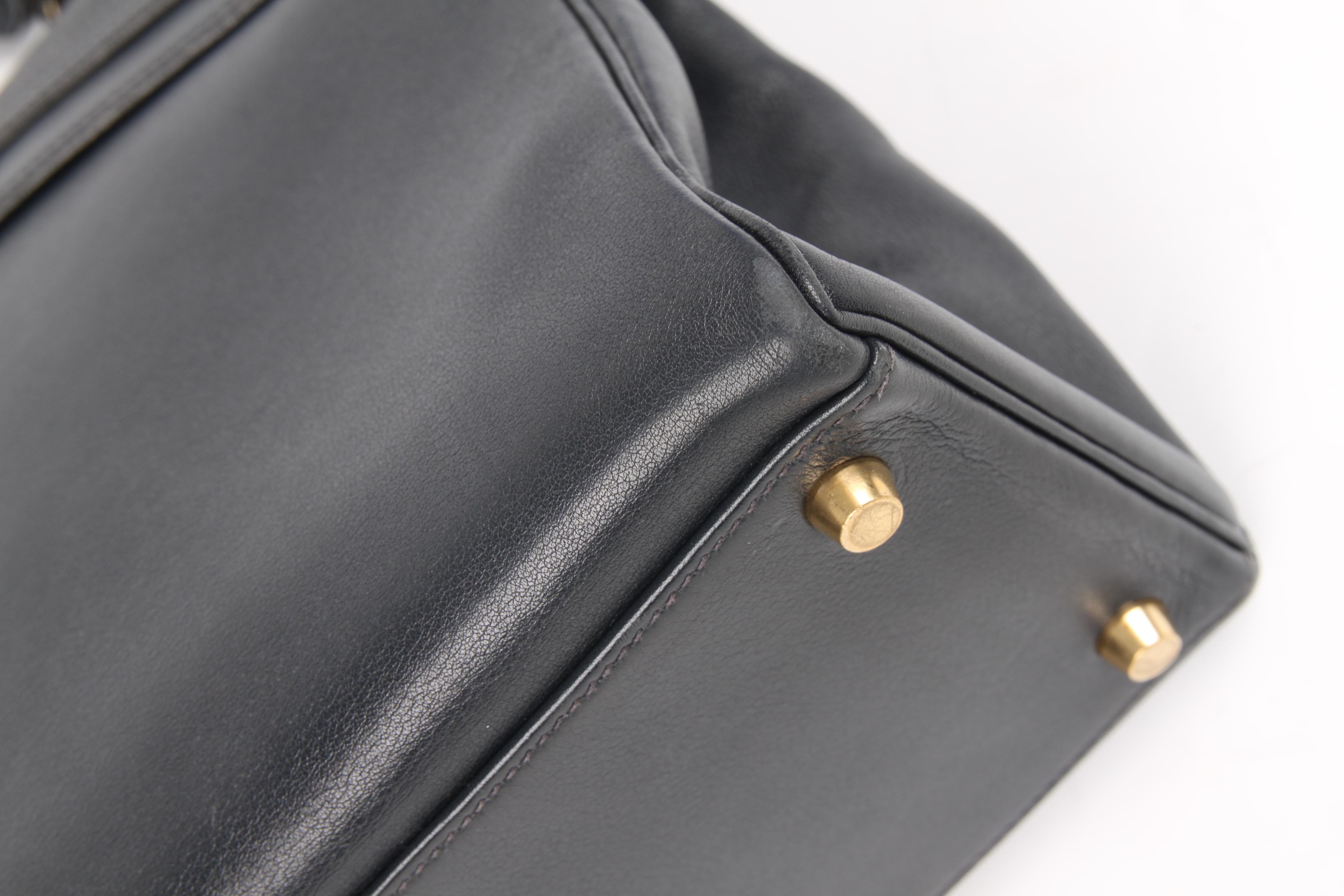 Hermès Kelly Bag 32 Swift Leather - dark blue 3
