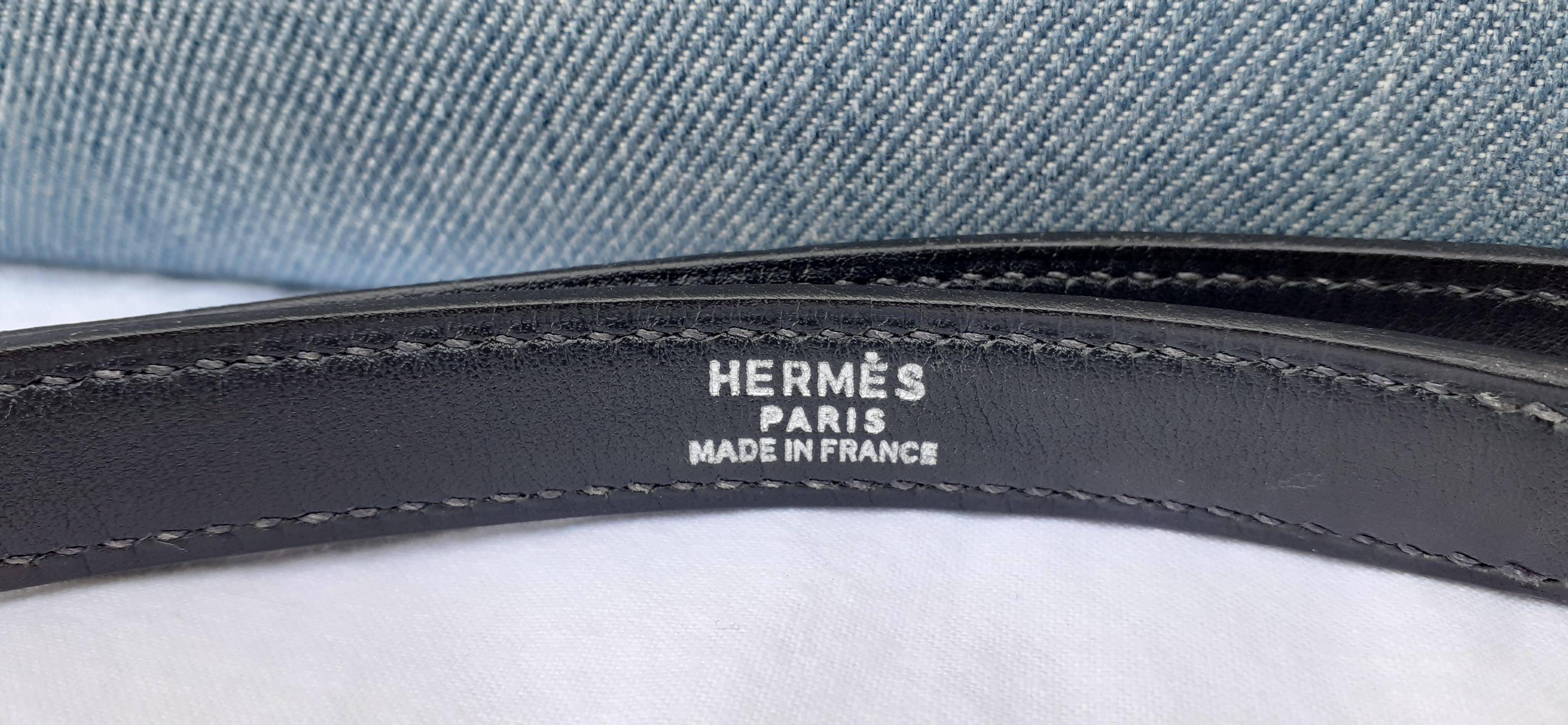 Hermès Kelly Bag Denim Jean Toile and Blue Leather Phw 32 cm RARE 1