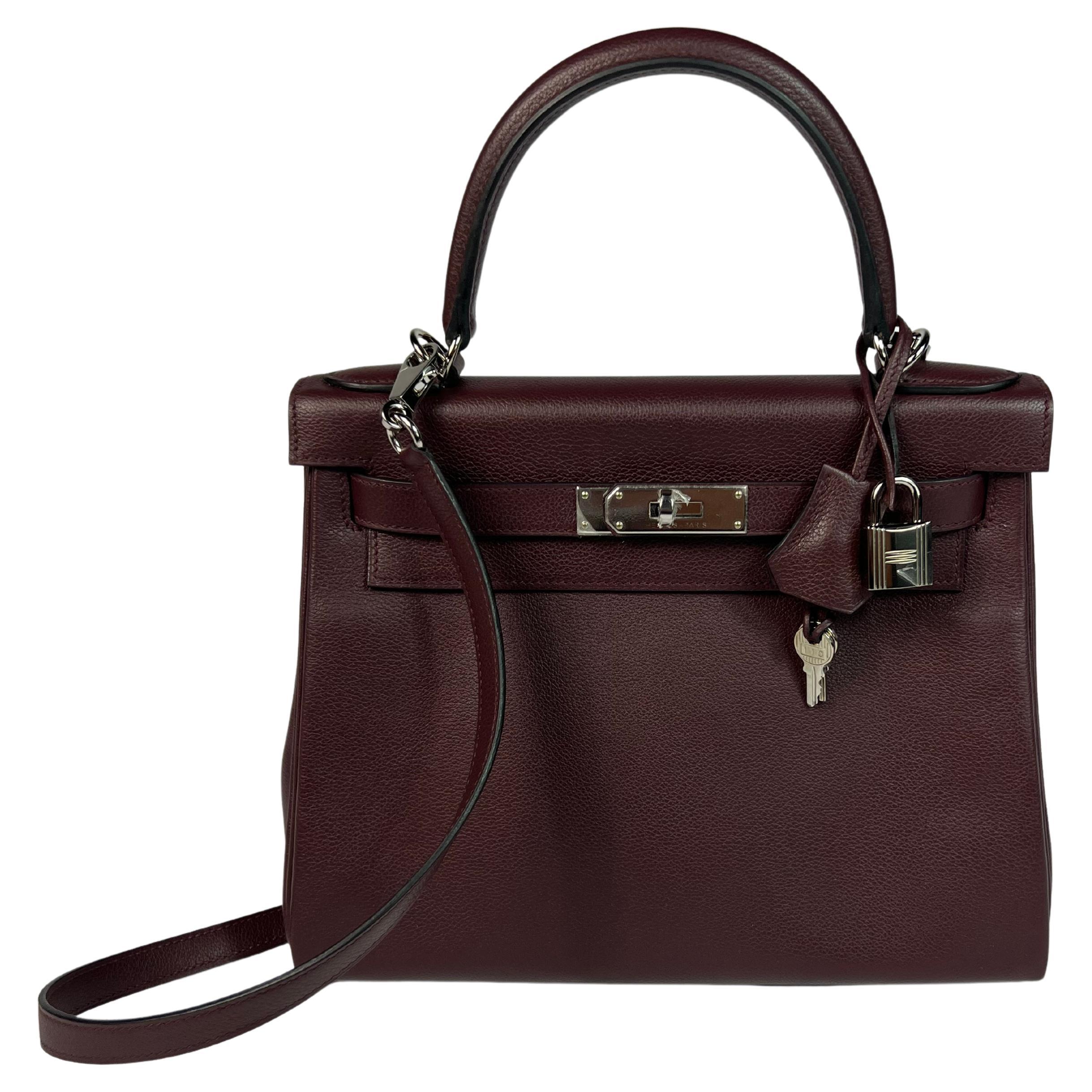 Hermes Kelly Bag Retourne Rouge H Togo 28