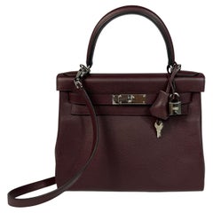 Hermes Kelly Tasche Retourne Rouge H Togo 28