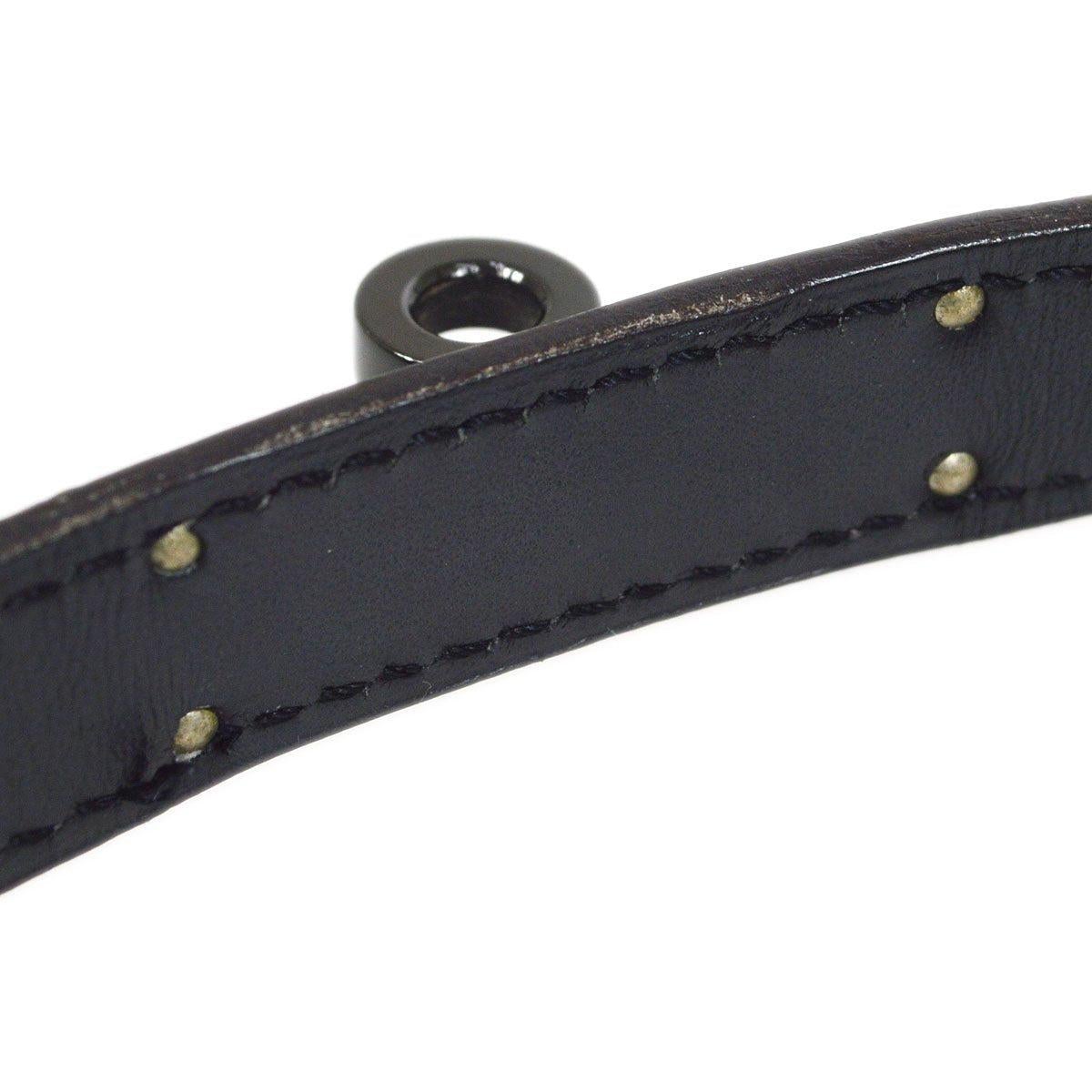 Donna Cintura da donna avvolgente in pelle di vitello HERMES Kelly Black Box in vendita