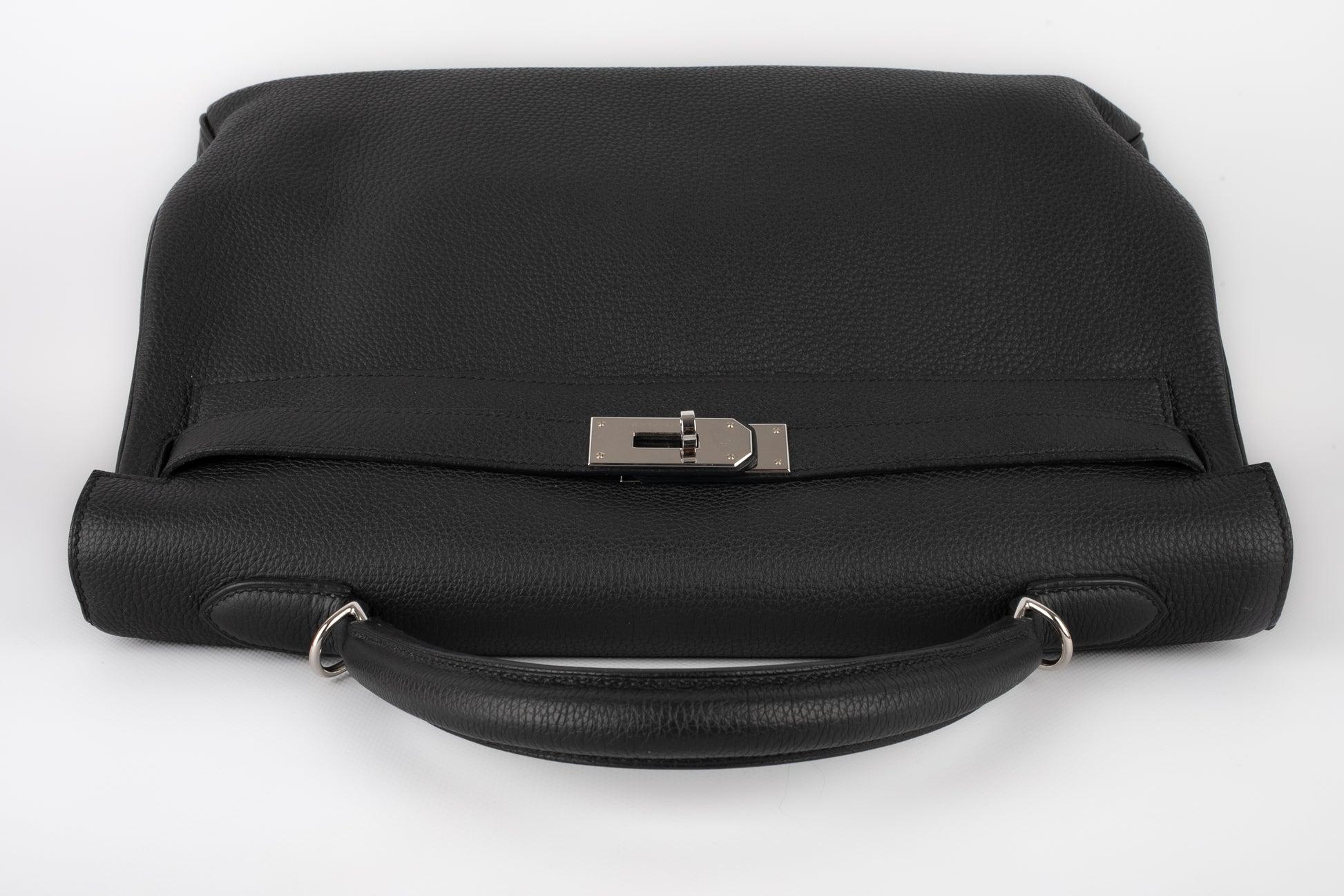 Hermes Kelly Black Togo Retourne Bag, 2021 For Sale 2