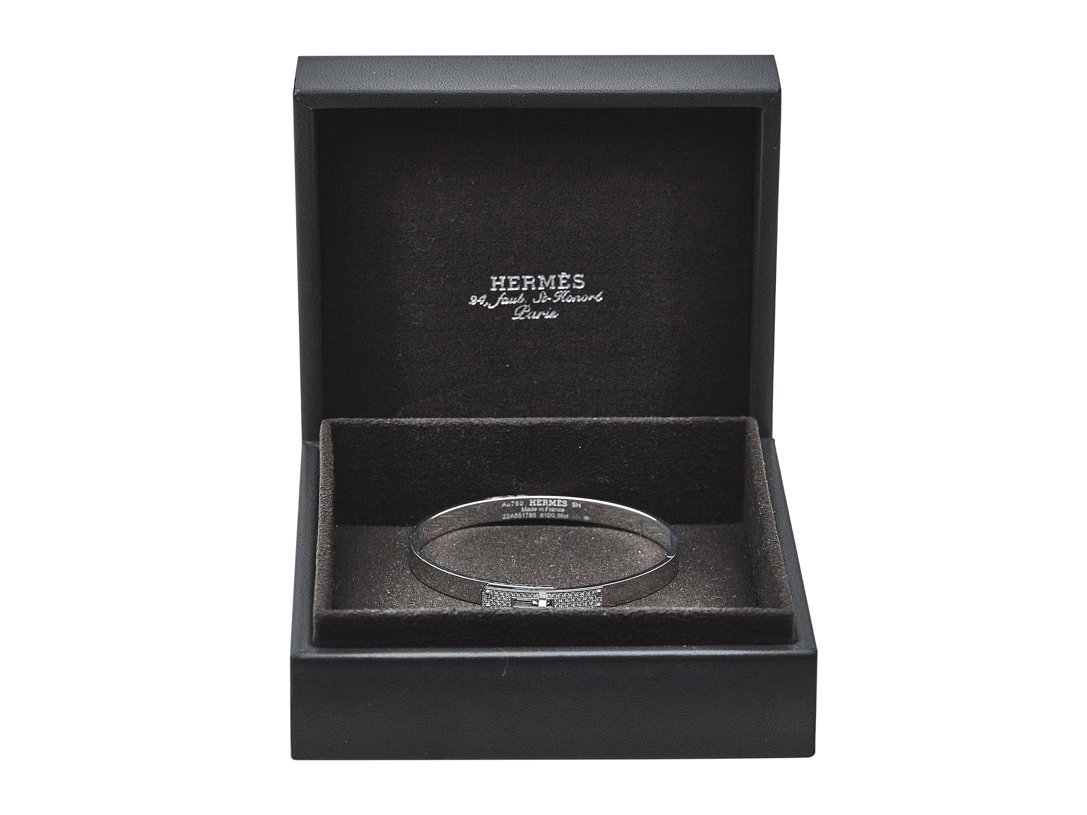 Bracelet Kelly Hermès 18K WG Petit Modèle Bon état - En vente à New York, NY
