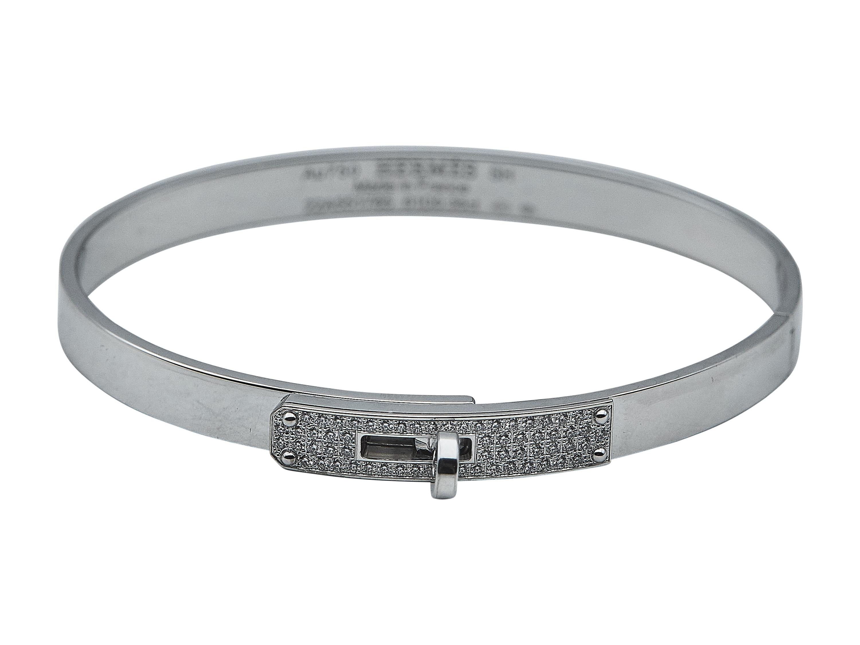 Bracelet Kelly Hermès 18K WG Petit Modèle Unisexe en vente