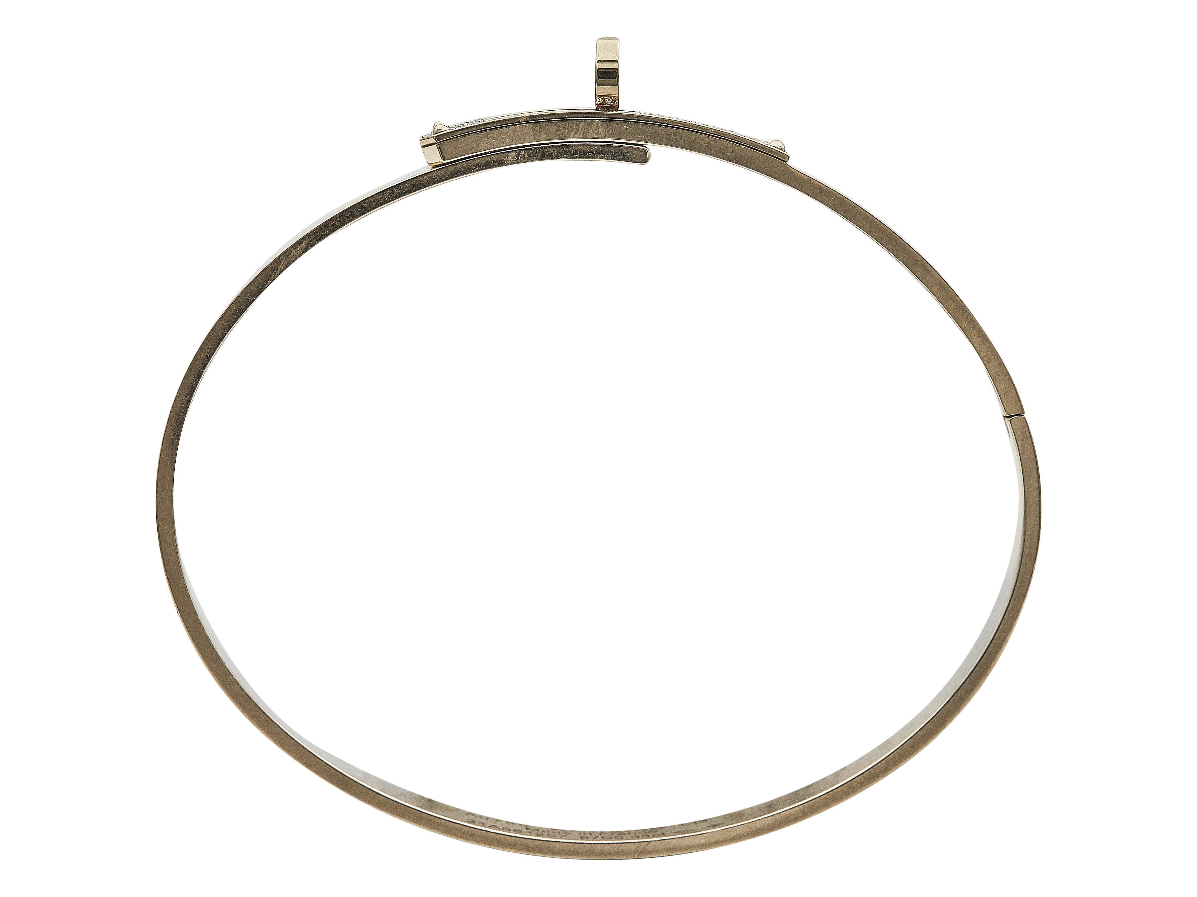 Hermès Kelly Bracelet Small Model 18K Rose Gold Size Large In Excellent Condition For Sale In New York, NY