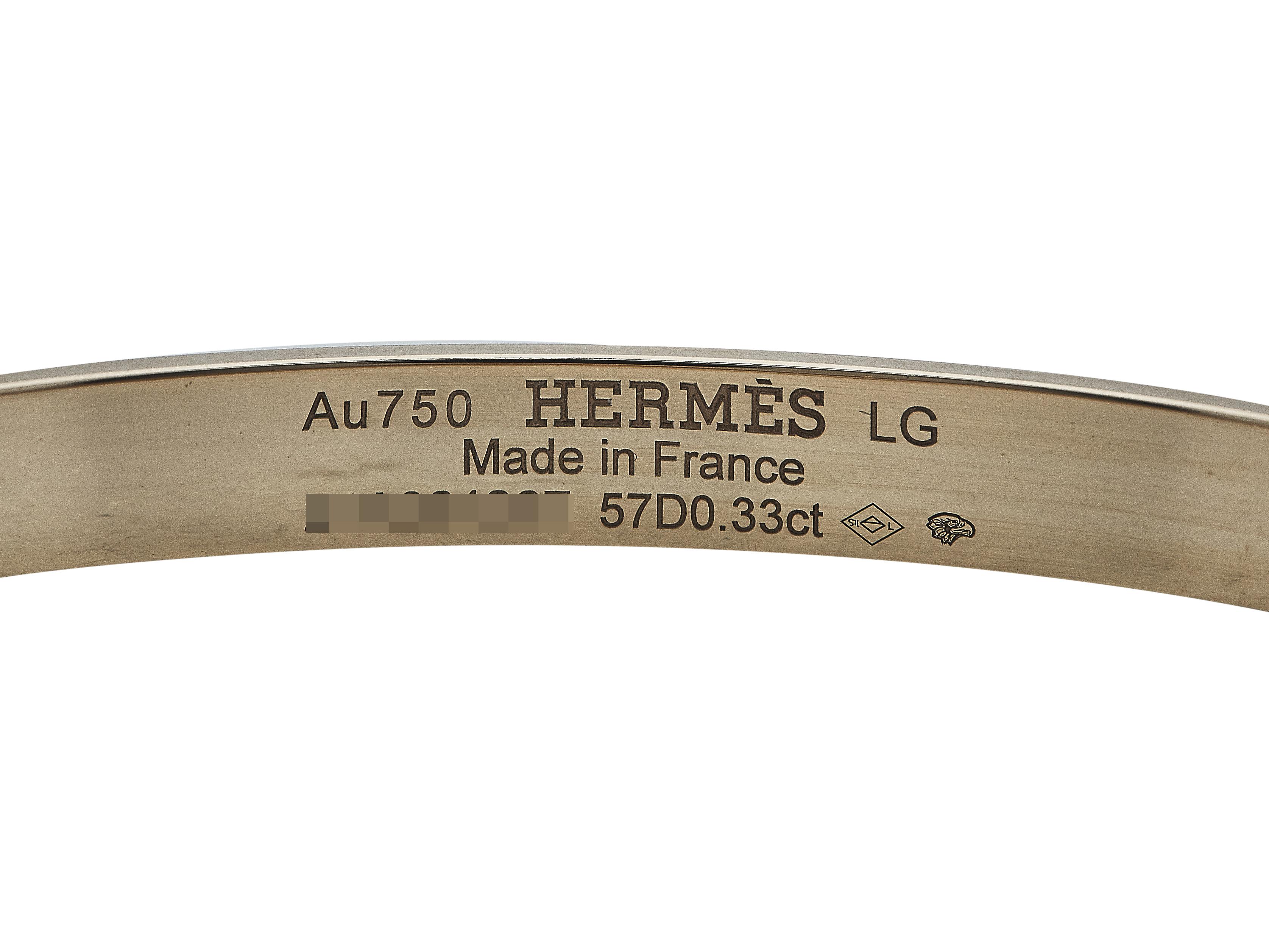 Women's or Men's Hermès Kelly Bracelet Small Model 18K Rose Gold Size Large For Sale
