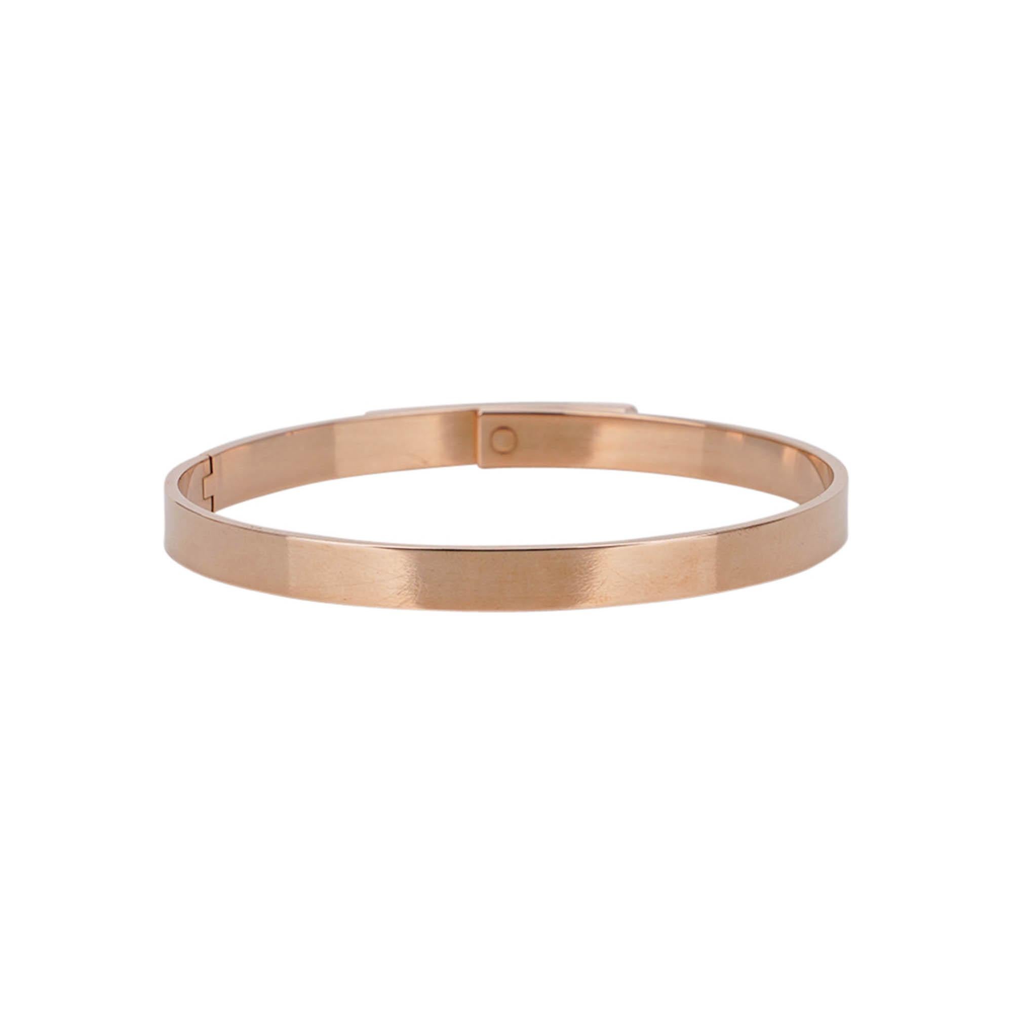 Bracelet Kelly Hermès Petit Modèle Diamant en or rose 18k ST Pour femmes en vente