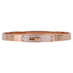 Bracelet Kelly Hermès Petit Modèle Diamant en or rose 18k ST