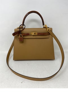 Hermes Kelly Chai 25 Touch Bag