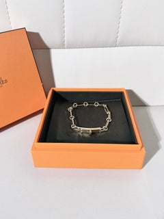 Hermès Kelly Chain Six‑Diamond Bracelet