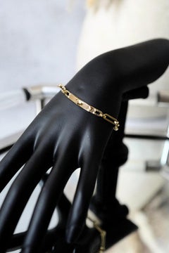 Hermès Kelly Chaine Bracelet Small Model Yellow Gold with Diamonds Over