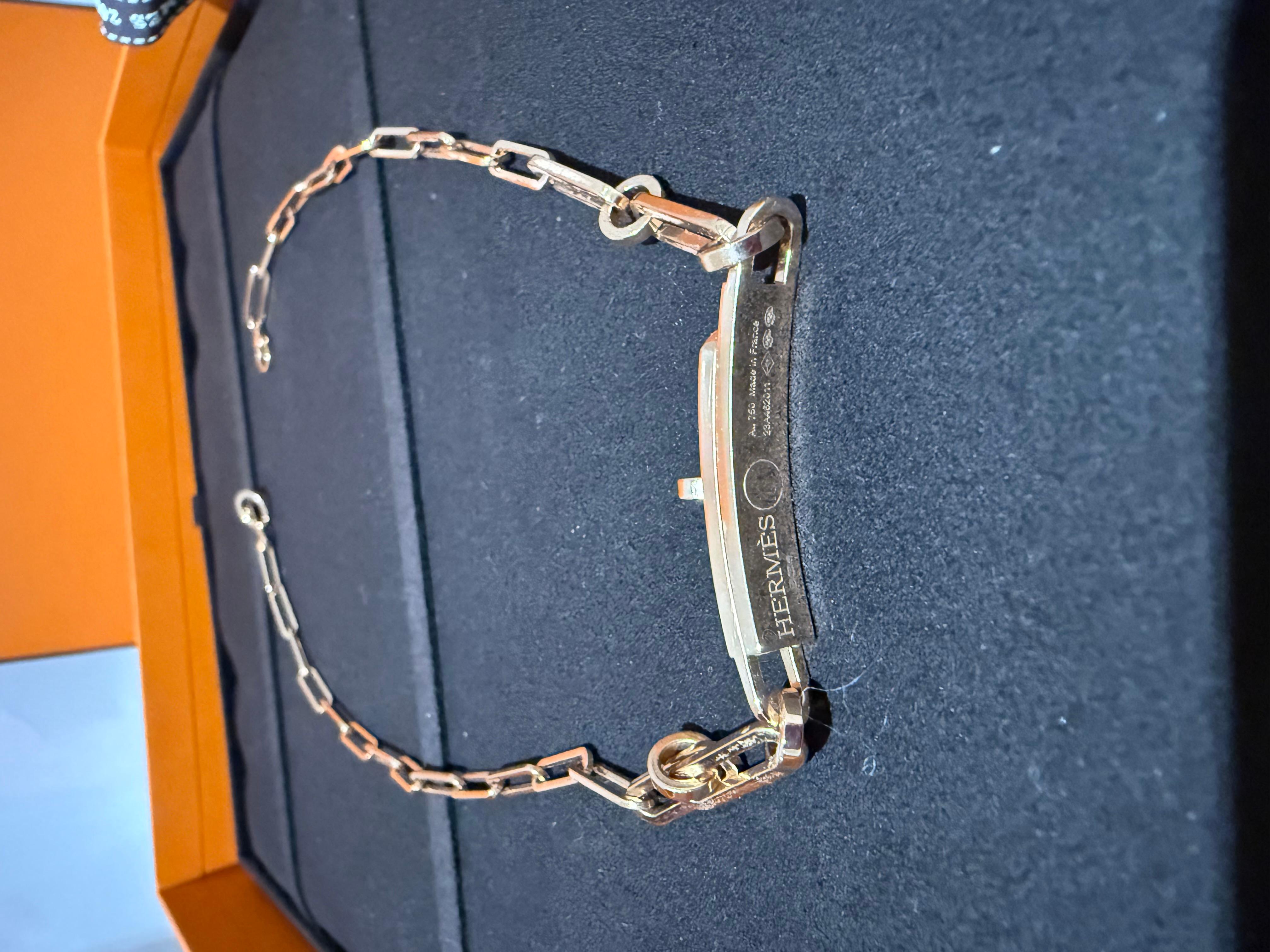 Contemporary Hermes Kelly Chaine Choker diamond necklace For Sale