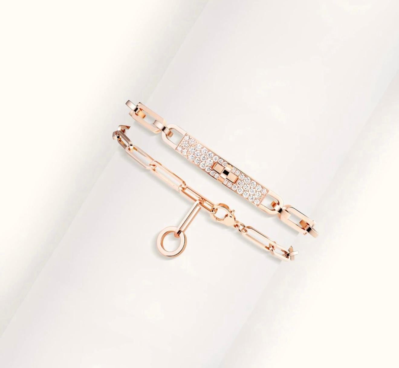 Hermes Kelly Chaine Choker diamond necklace For Sale 1