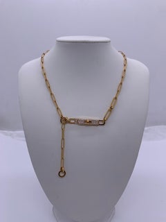 Hermès Kelly Chaine Choker Gold-Tone Diamond-Encrusted Necklace
