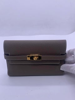 HERMES Kelly Classique Medium Wallet Epsom Leather France