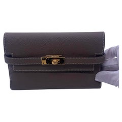 HERMES Kelly Classique Medium Wallet Epsom Leather France
