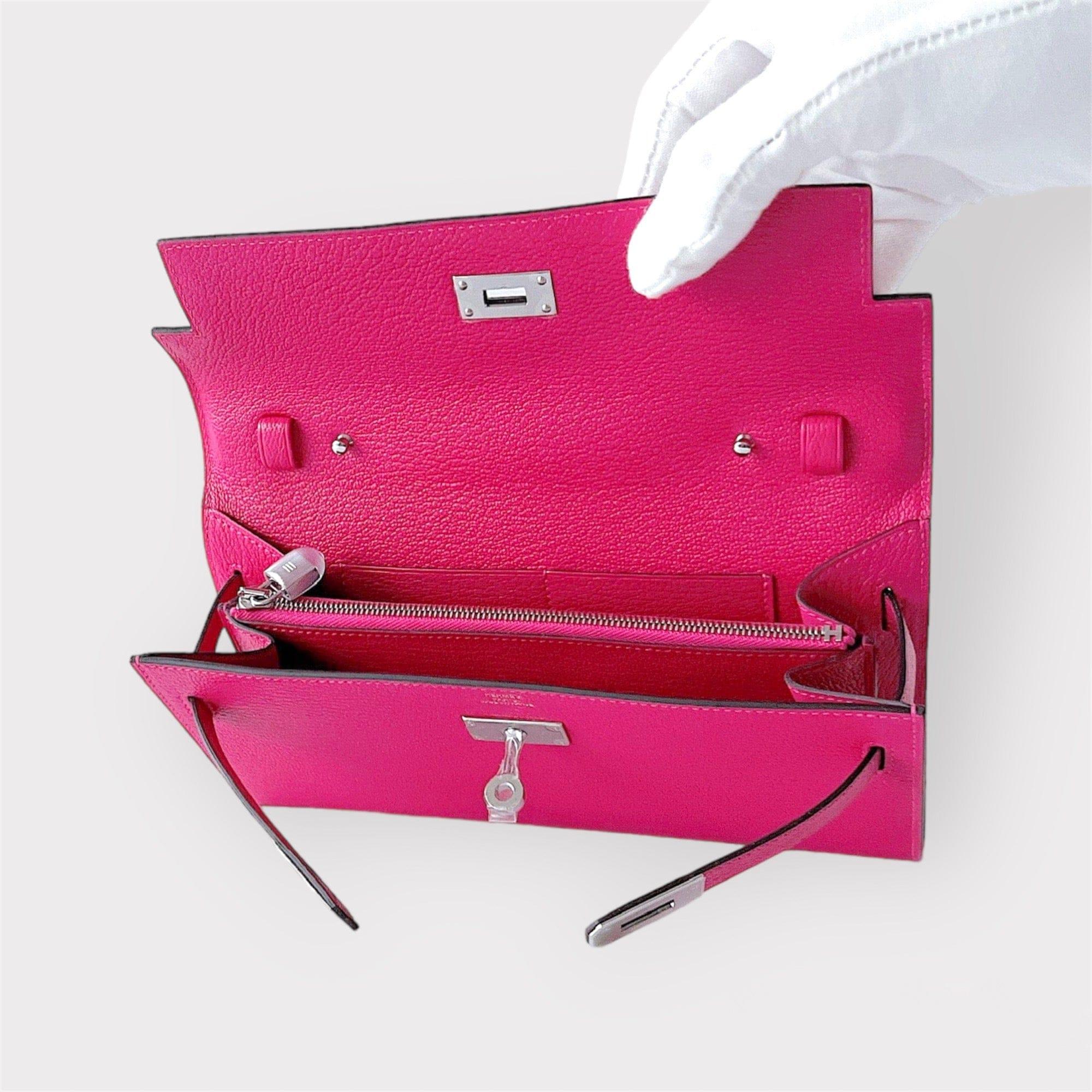 Hermes Kelly Classique To Go Wallet, In Rose Mexico, Palladium Hardware, 2023 2