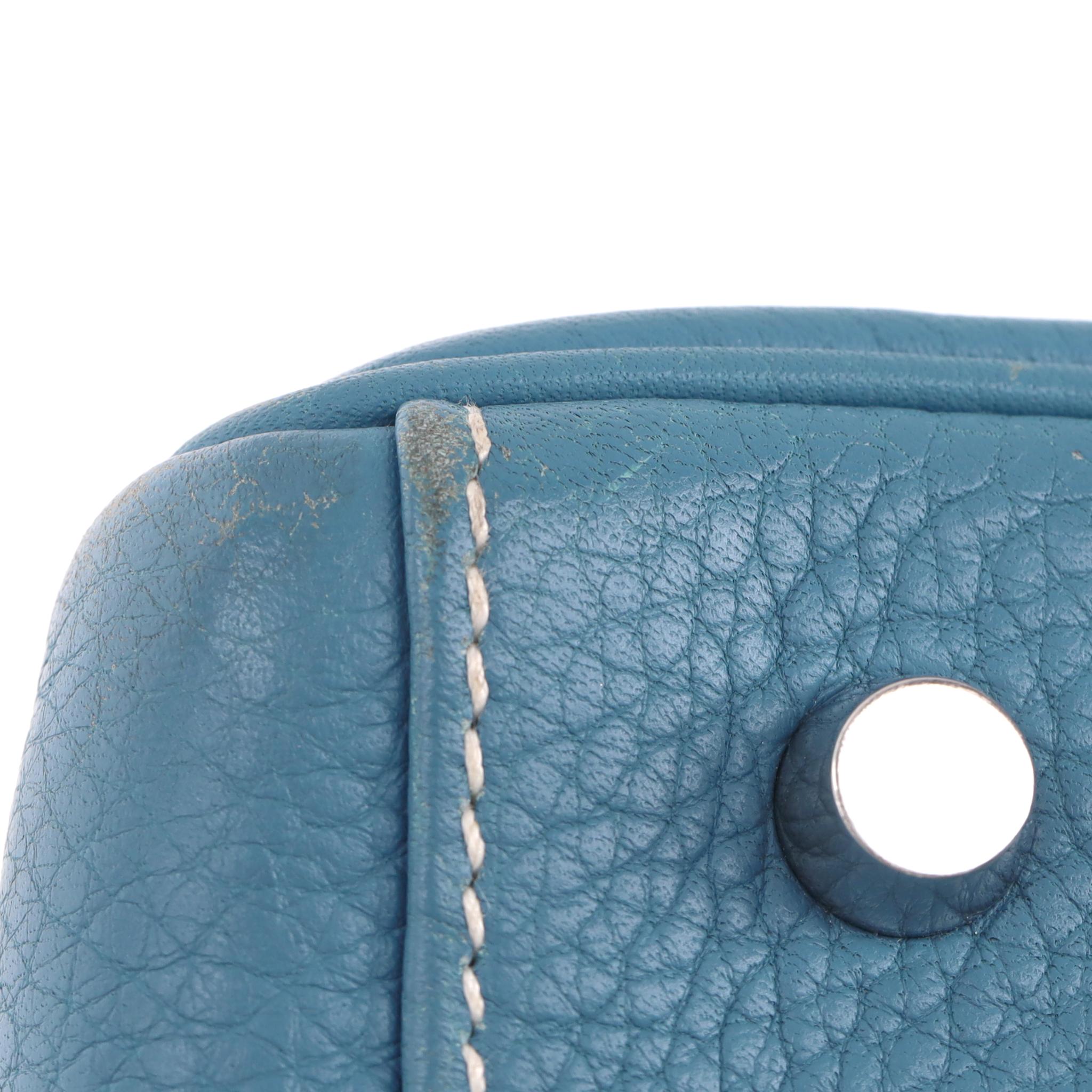 Sac Hermes Kelly Clemence en cuir Retourne 40cm en vente 12