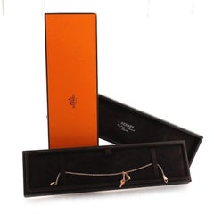 Hermes Kelly Clochette Chain Bracelet 18K Rose Gold Small