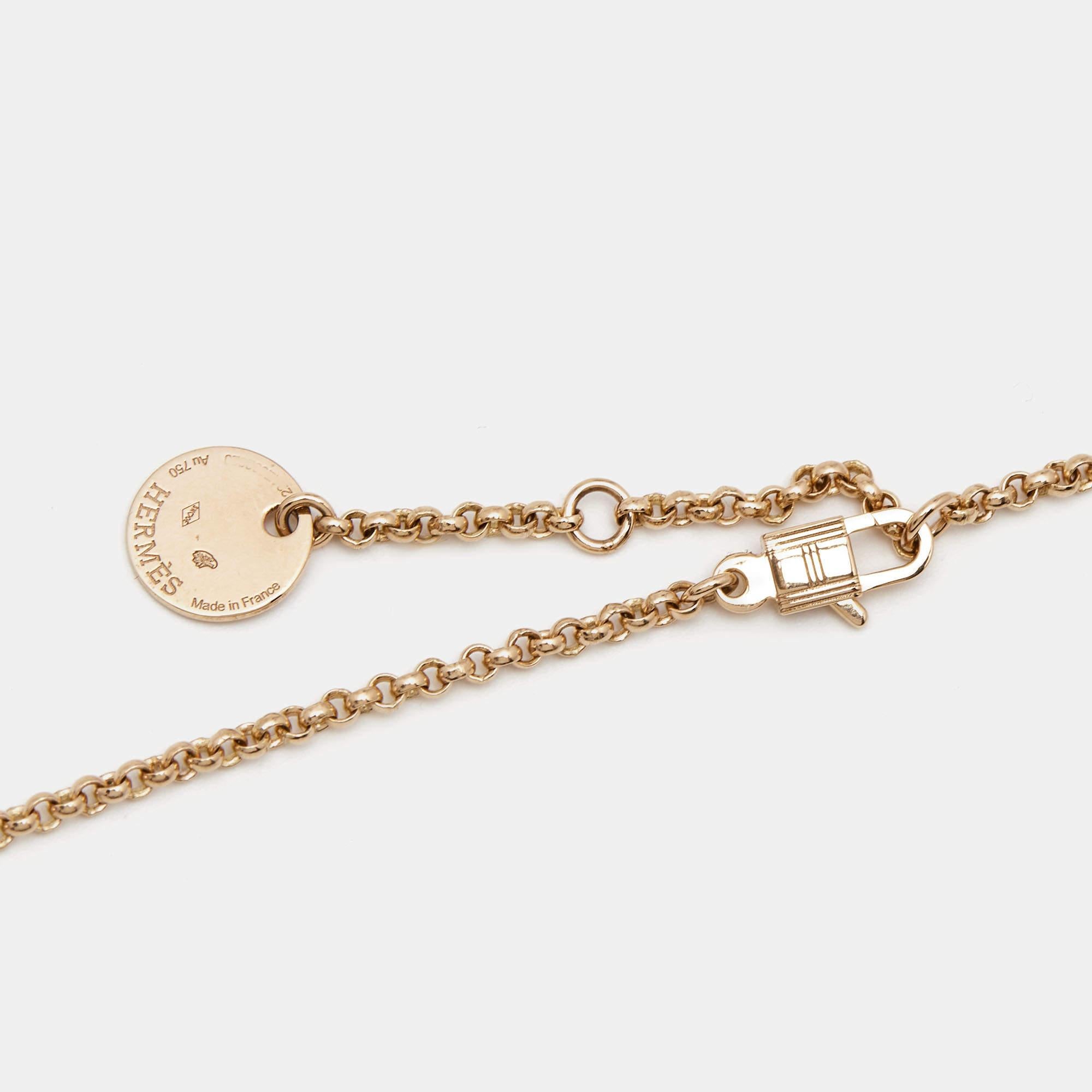 hermes kelly clochette necklace
