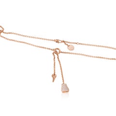 Hermes Kelly Clochette Necklace, Small Model in 18K Rose Gold 0.53 CTW