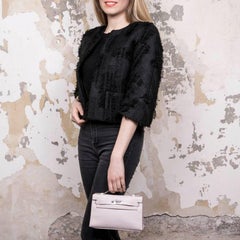 HERMES Kelly Clutch in Pink Swift Calf leather