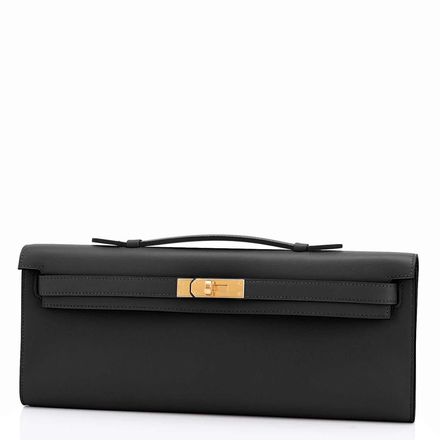 hermes clutch black